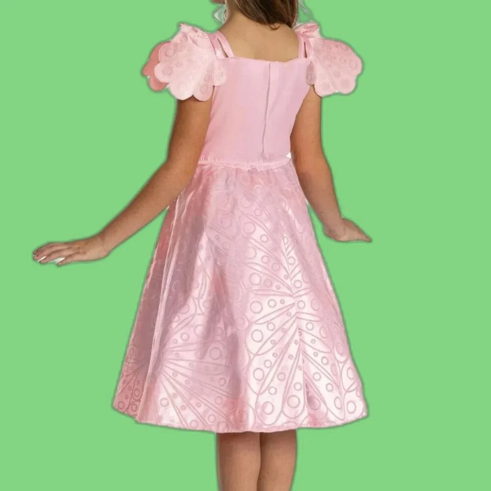WICKED Glinda Dancing Through Life Pink Costume Dress GIRLS SIZE S 6-6X NEW